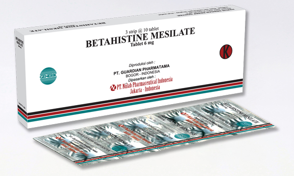 betahistine mesilate 6mg